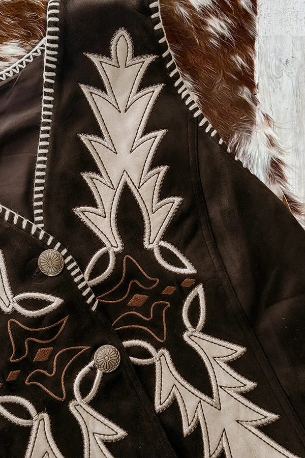 Suede Bootstitch Vest