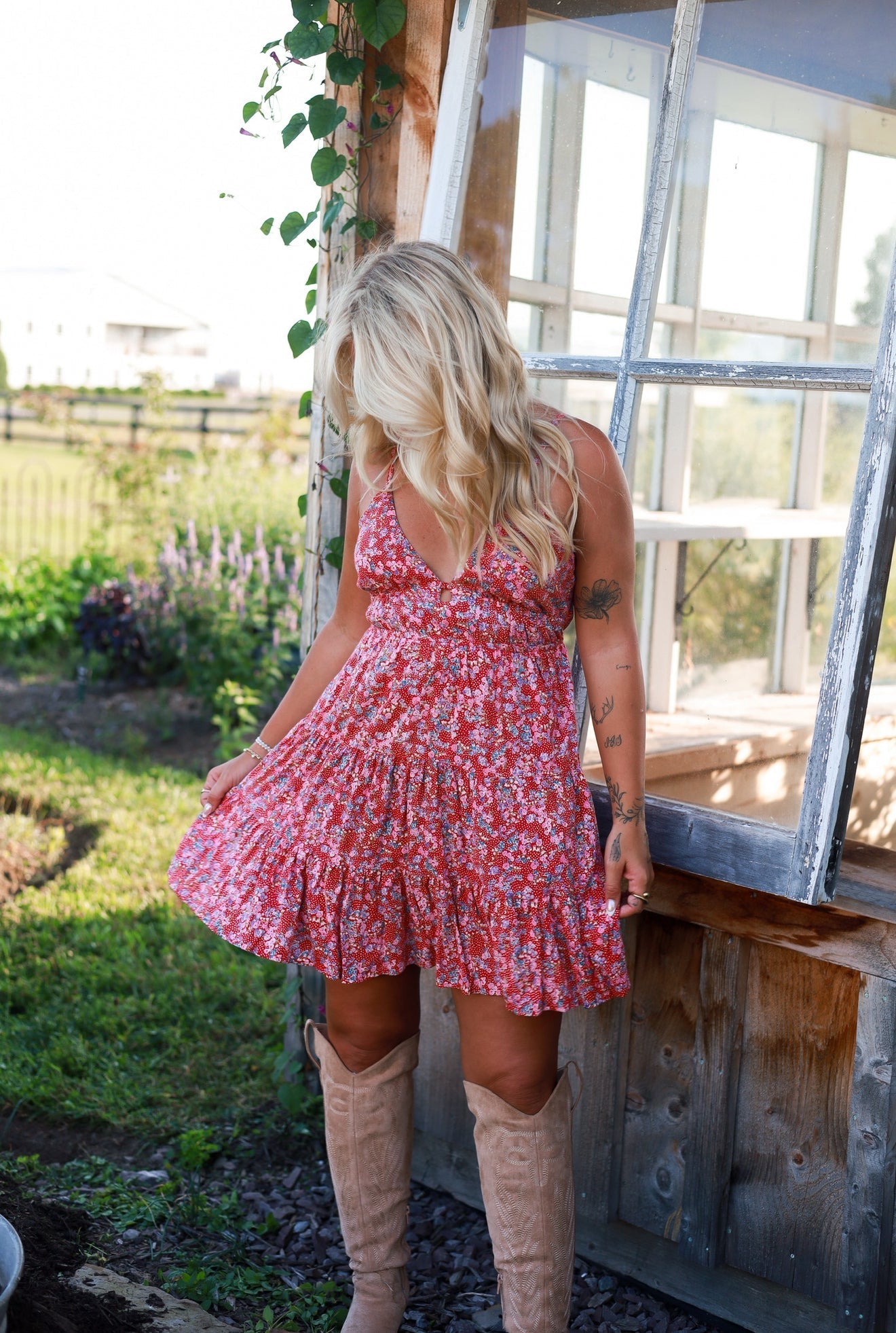 Petal Path Mini Dress