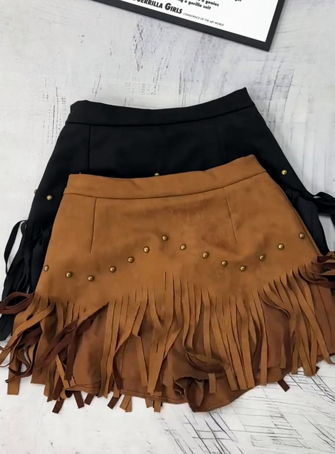 Classic Tassel Rivet Skirt