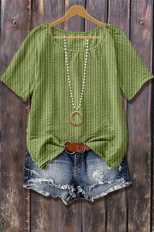 Striped Short Sleeve Top