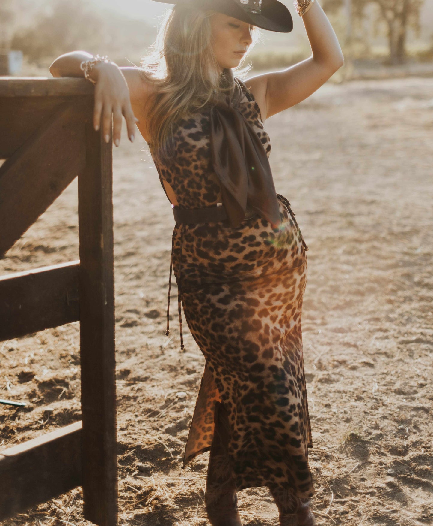 Leopard Print Strappy Bodycon Dress