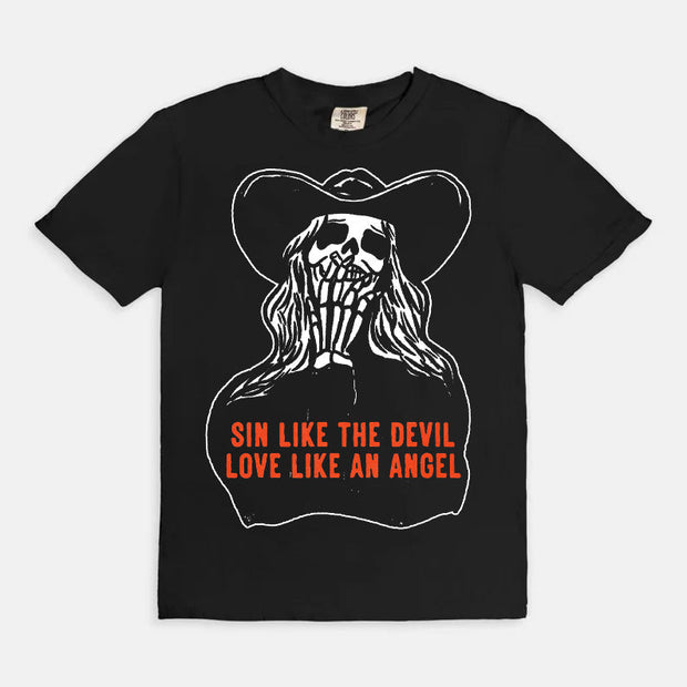 Sin Like The Devil Love Like An Angel T-Shirt