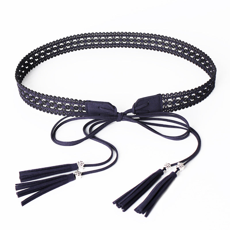 Ethnic Style Hollow Waist Chain Belt