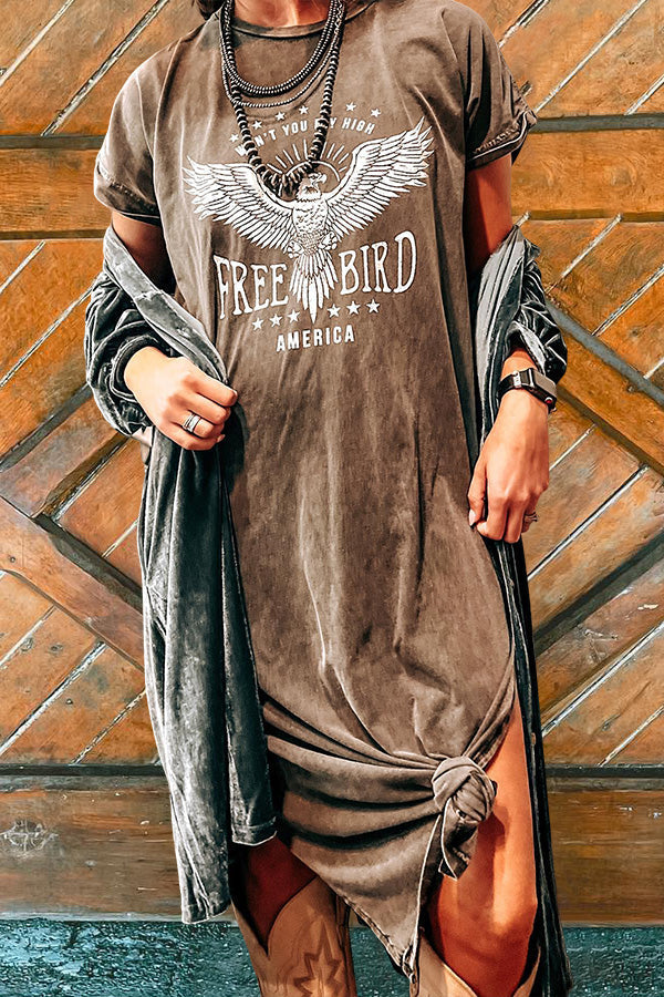 Free Bird T-Shirt Dress