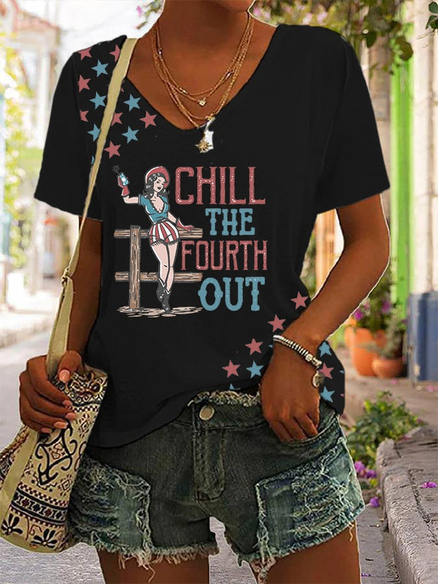Women's Chill The Fourth Out Casual T-shirt