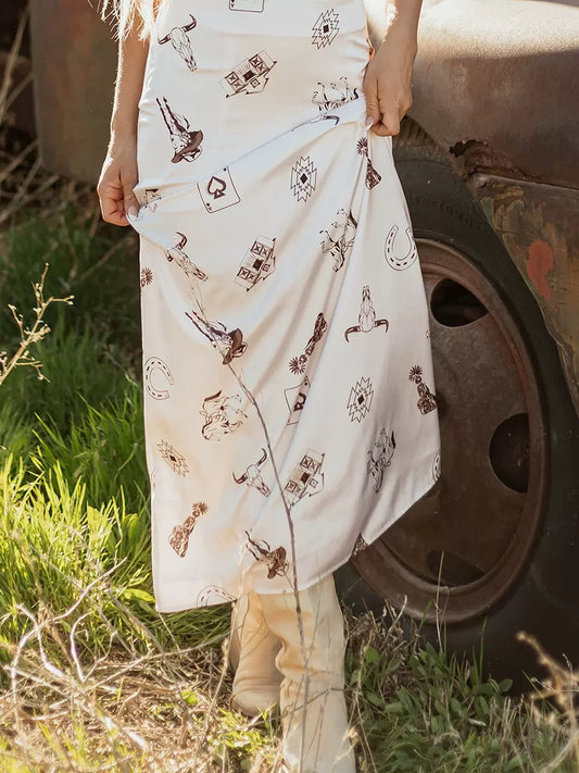 Wild Card Western Skirt