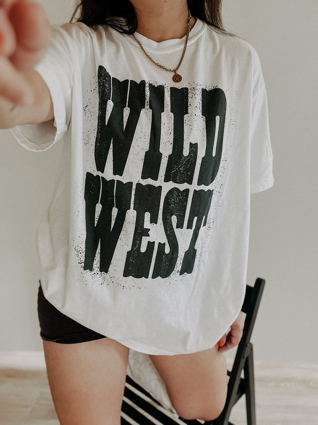 Vintage Wild West BW T-Shirt