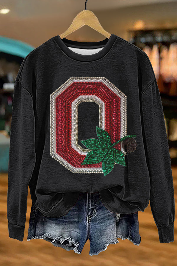 Christmas Ohio Print Sweatshirt