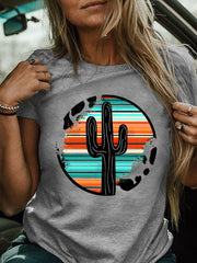 Women'S Cowhide Cactus T-Shirt