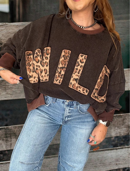 Wild Instinct Oversized Pullover Sweatshirt