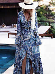 Trendy Bohemian Print Dress