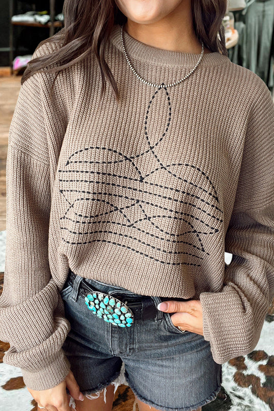 Shiny Stitch Sweater