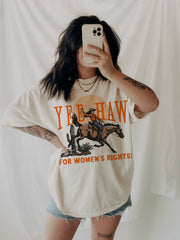 Vintage  Yeehaw For Women's Rights Cowgirl T-Shirt