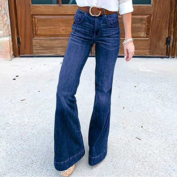 Fashion Slim Fit Wide Leg Jeans
