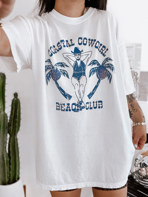 Vintage  Coastal Cowgirl Beach Club T-Shirt