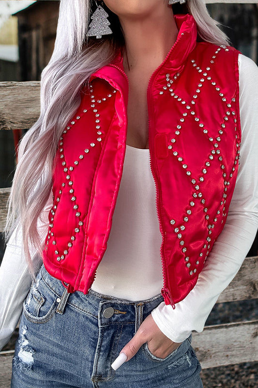 Beautiful Rhinestone Vest