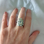925 Sterling Silver Wrap Statement Ring