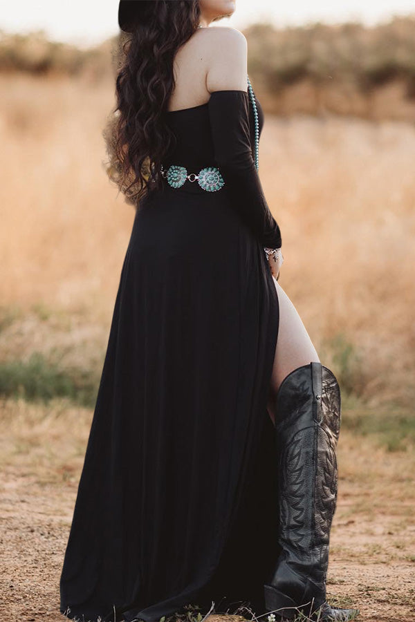 Pretty Slits Pretty One Shoulder Slit Dress – Tilame
