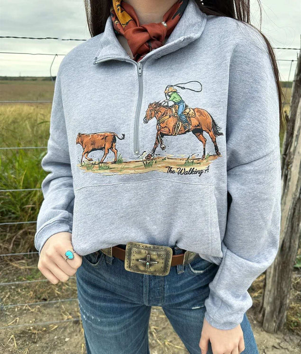 Cowgirls Pullover zipper Sweatshirt