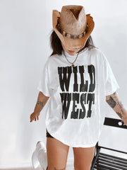 Vintage Wild West BW T-Shirt