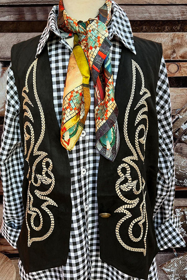 Boot Stitch Printed Vest