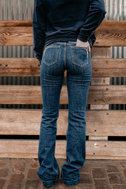 Vintage Washed Straight-Leg Jeans