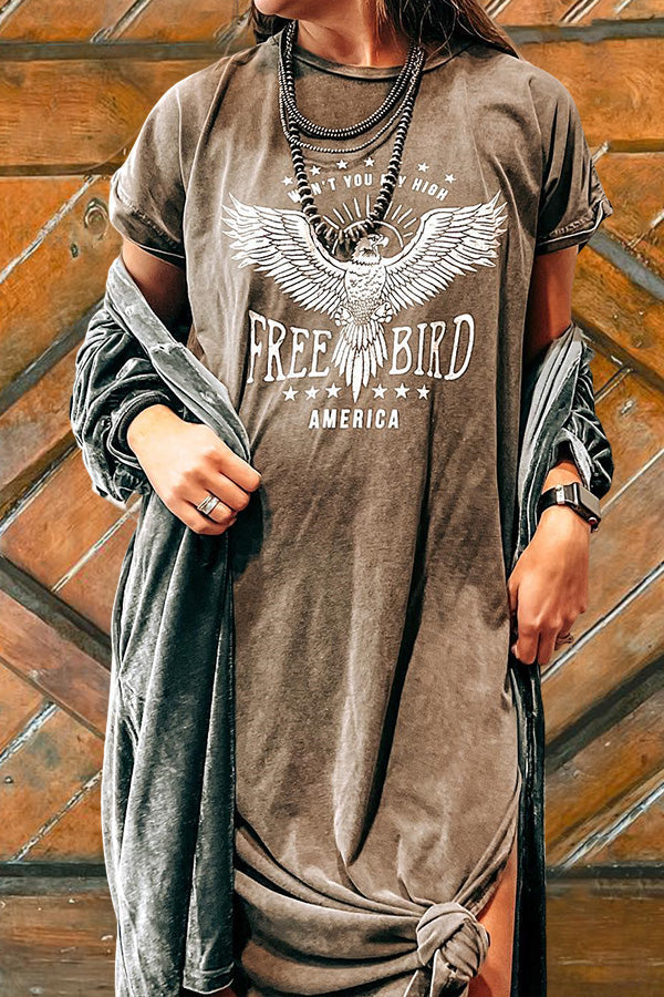 Free Bird T-Shirt Dress