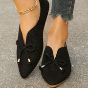 Comfortable Bow Solid Color Shoes