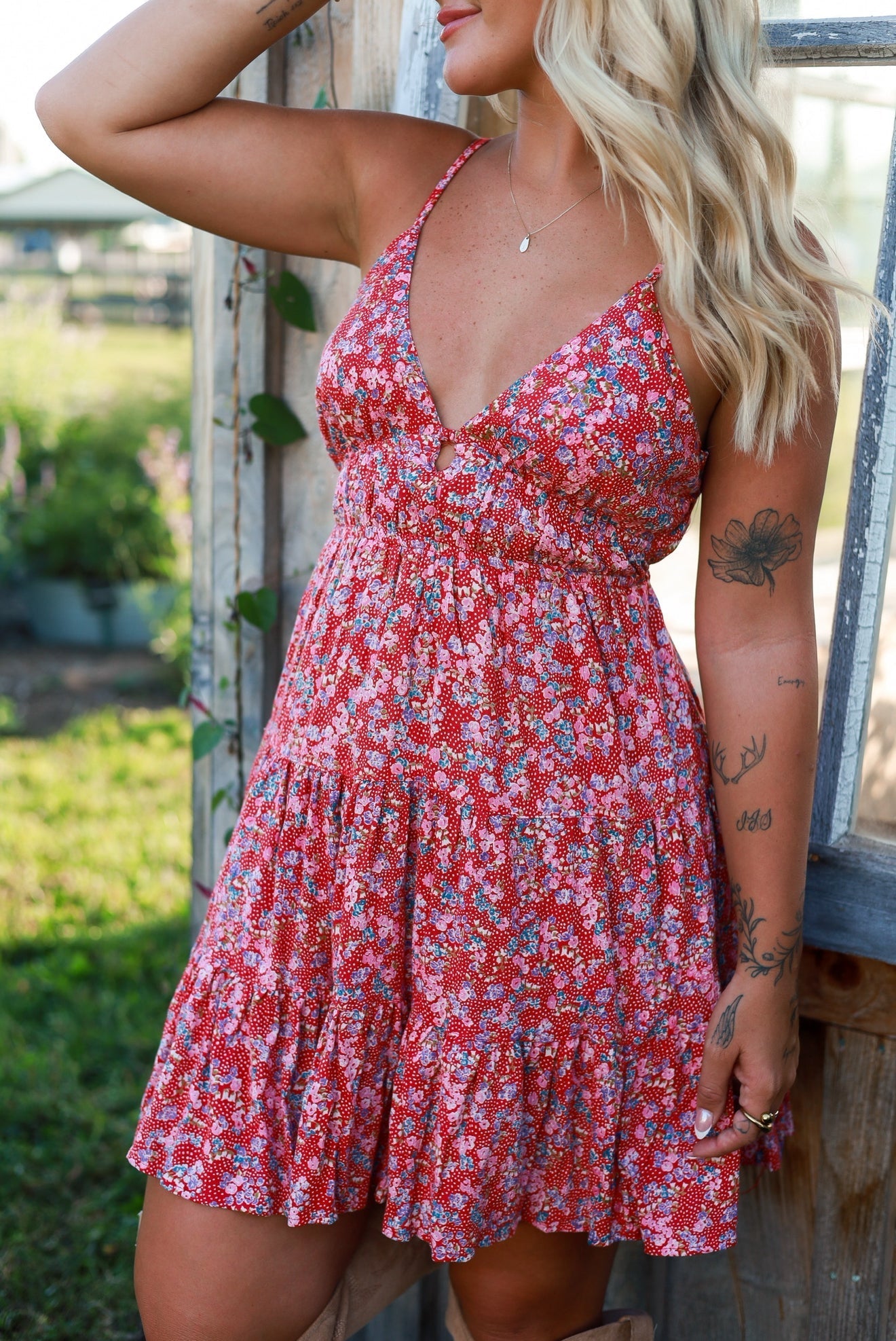 Petal Path Mini Dress