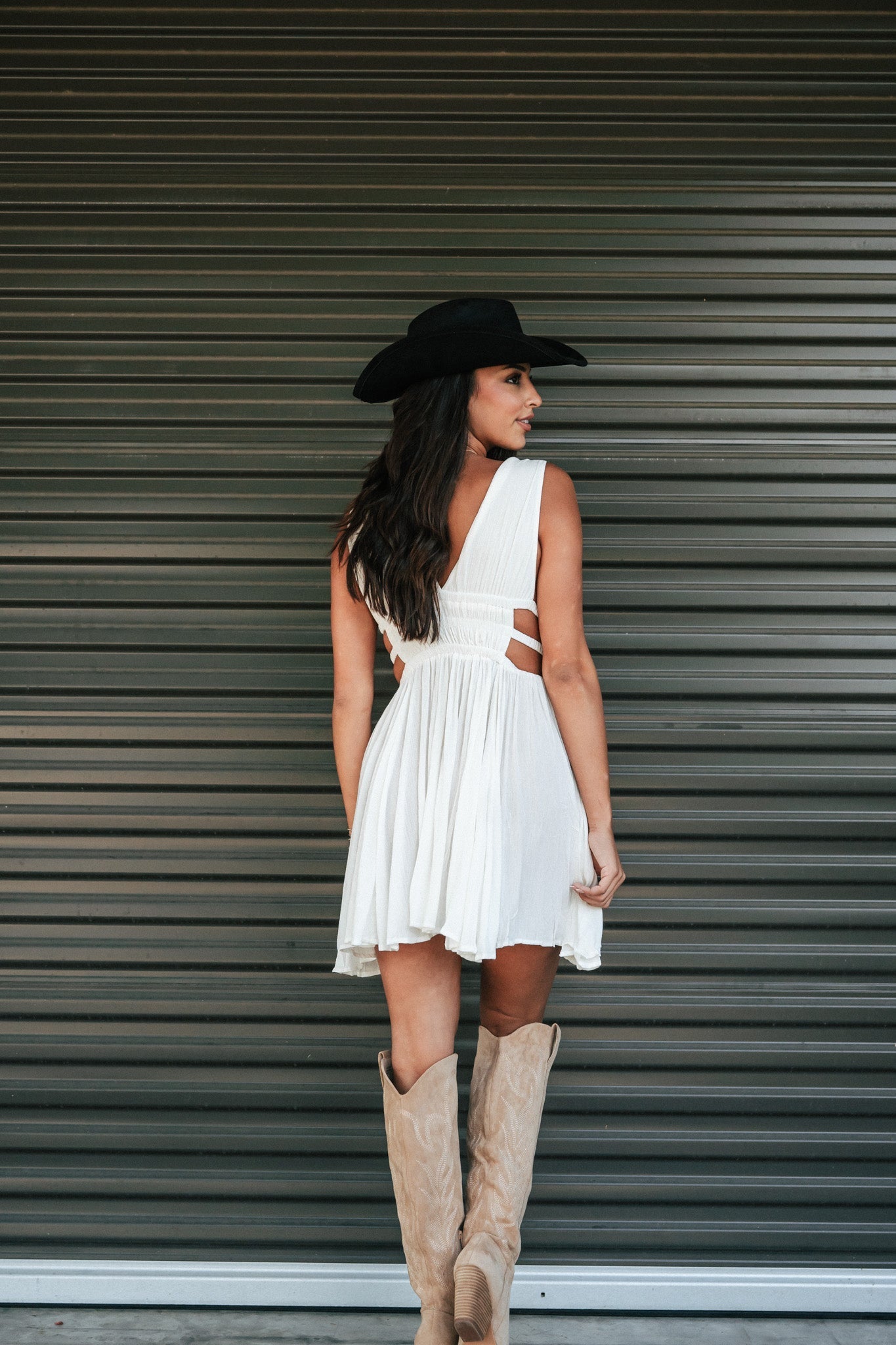 Thalia Mini Dress (Ivory)