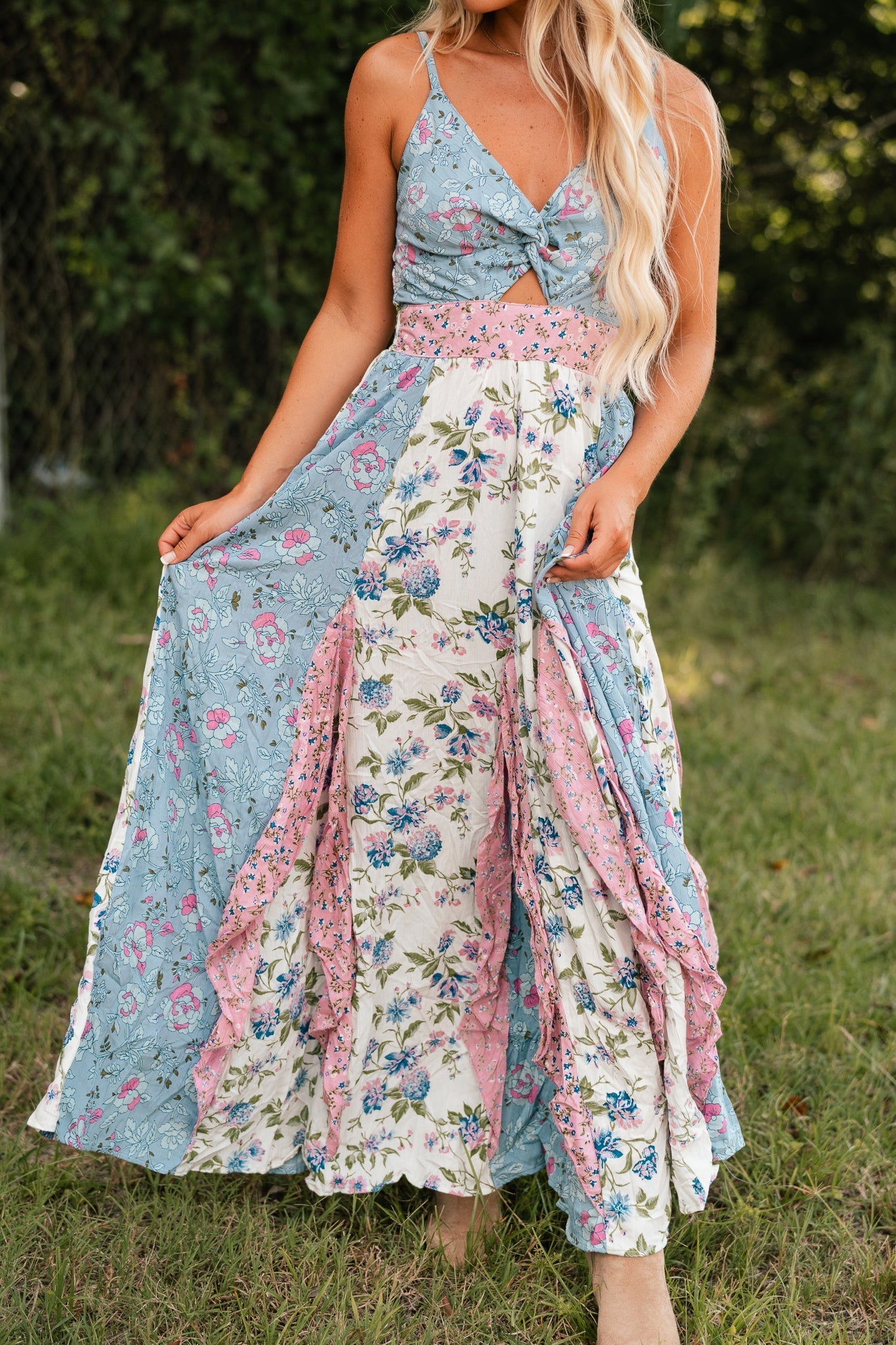 In The Mix Floral Maxi Dress