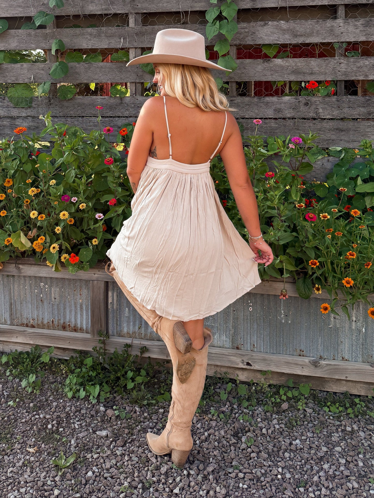 Willow Mini Dress - Sand