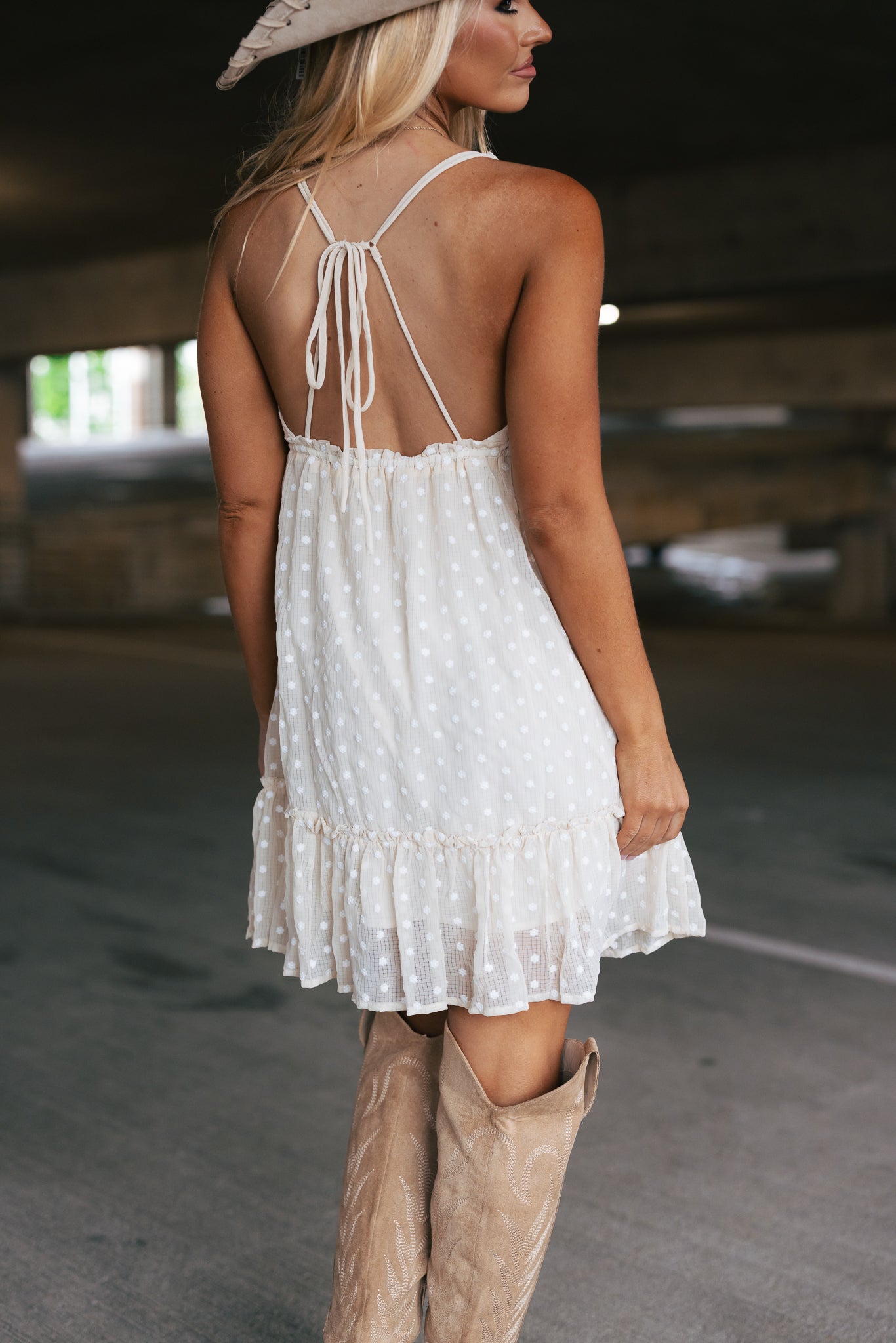 Poetic Embroidered Mini Dress