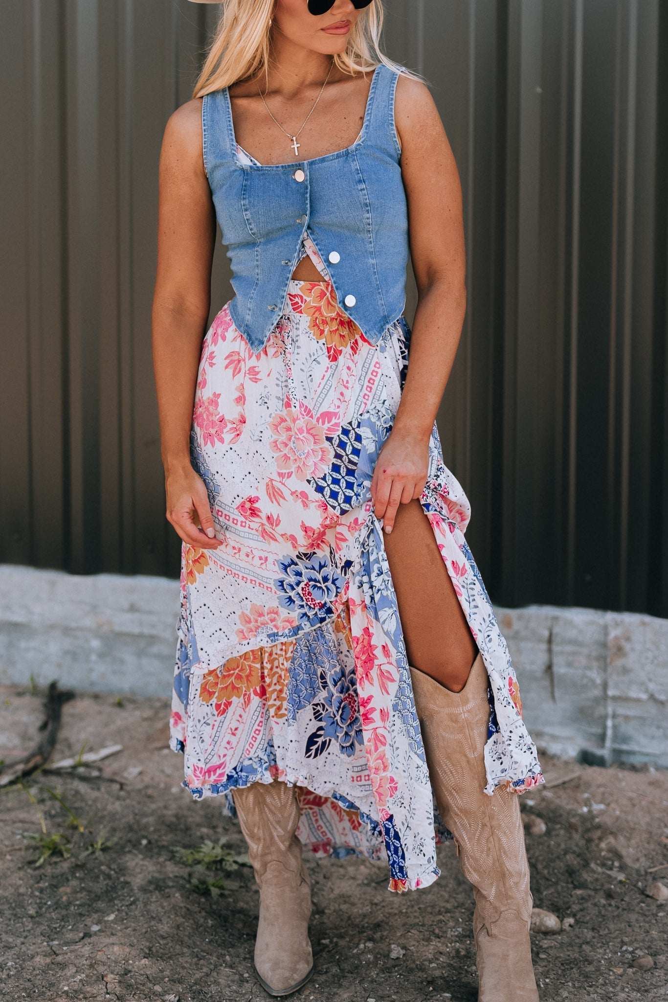 Calico Patchwork Dress
