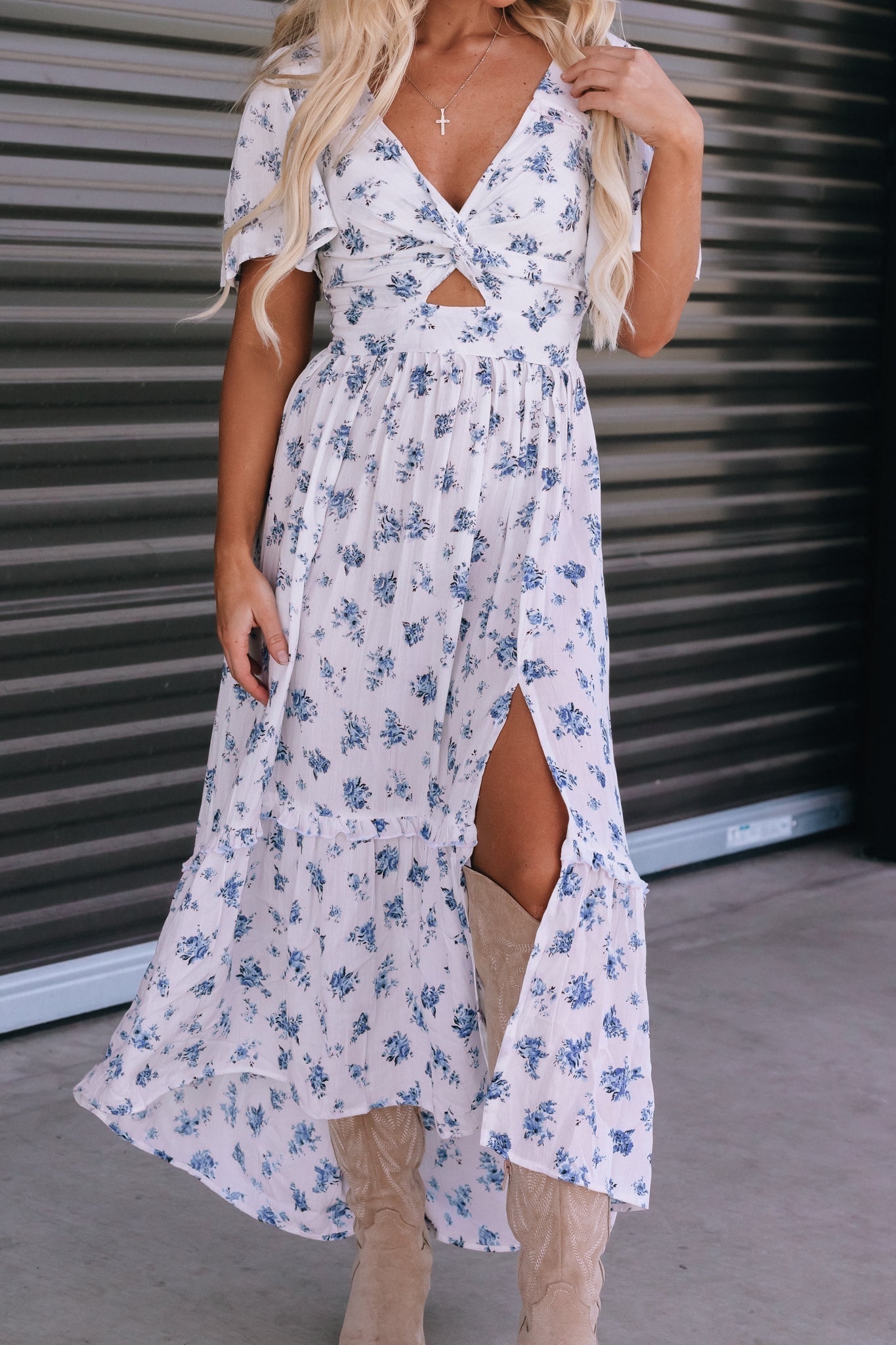 Sunset Florals Maxi Dress