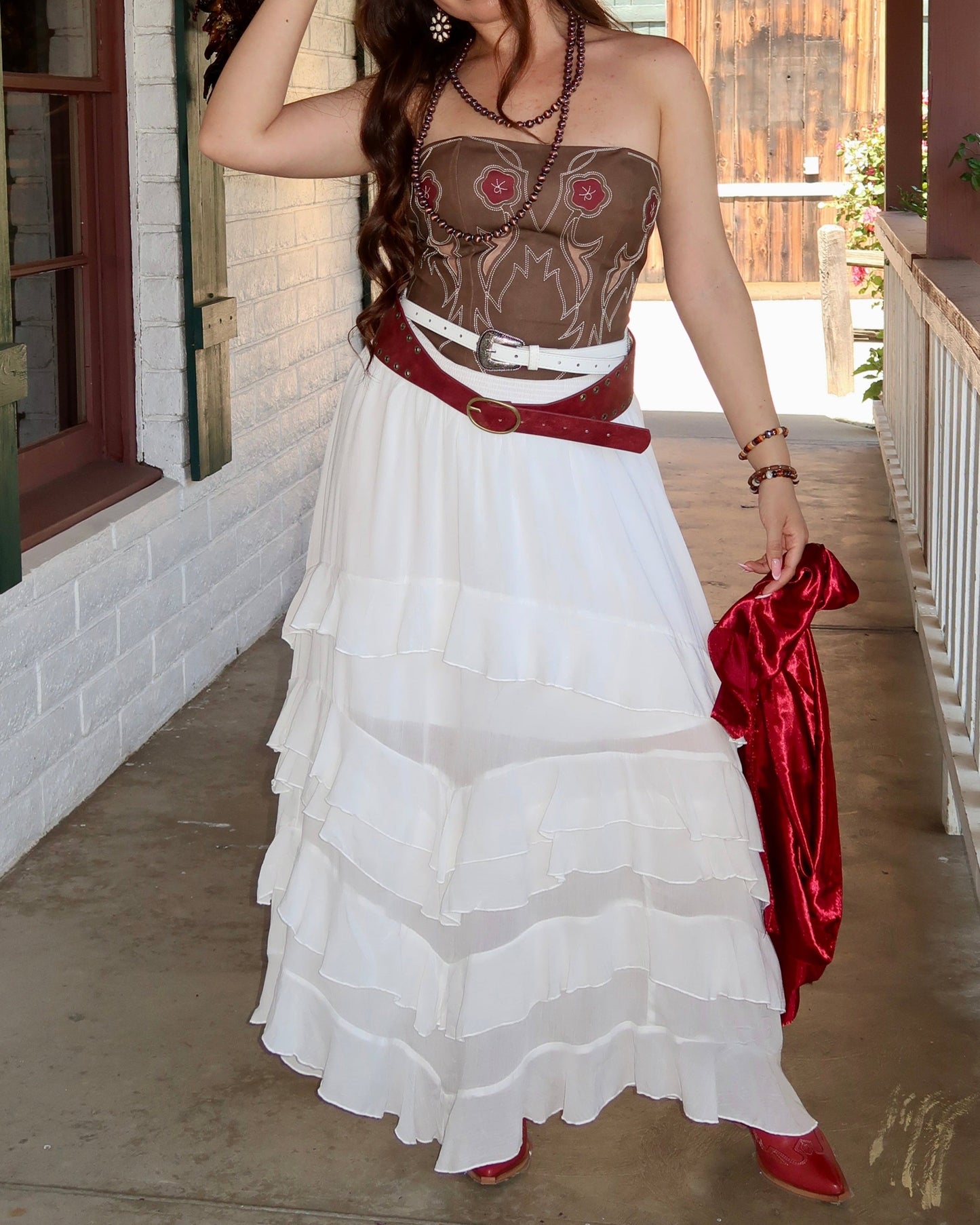 Morelia Ruffle Maxi Skirt