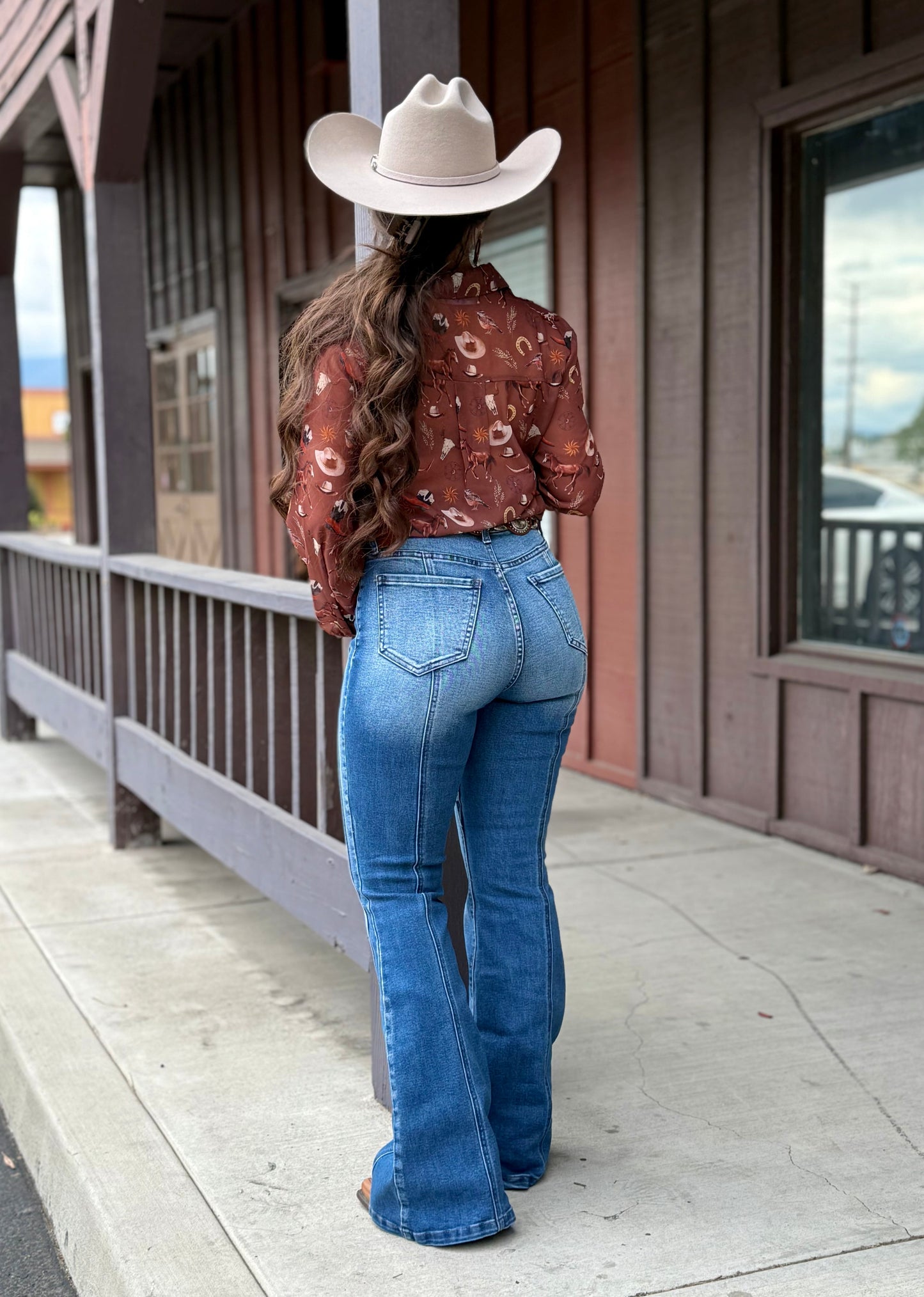 She's Country Graphic Blouse
