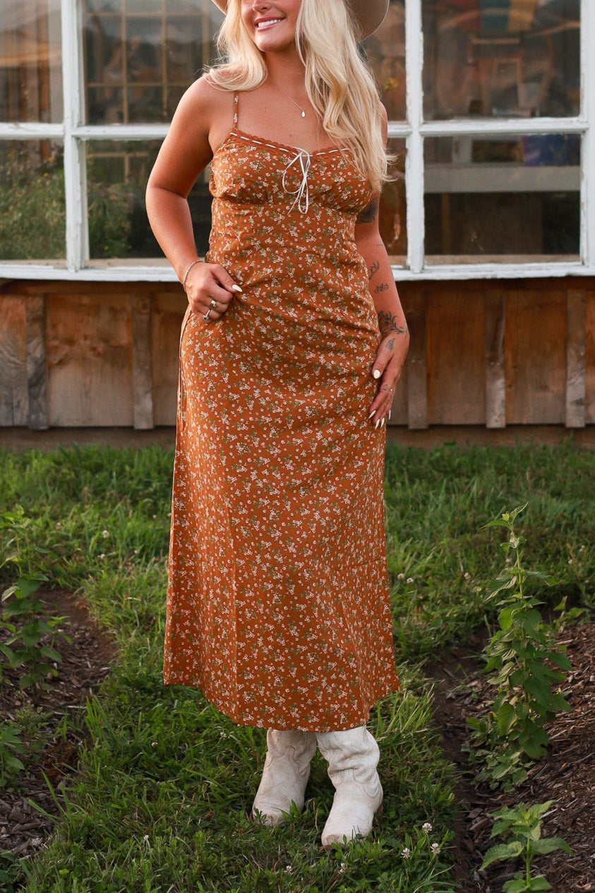 Barnflower Maxi Dress - Ginger