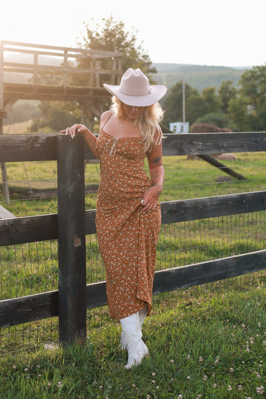 Barnflower Maxi Dress - Ginger