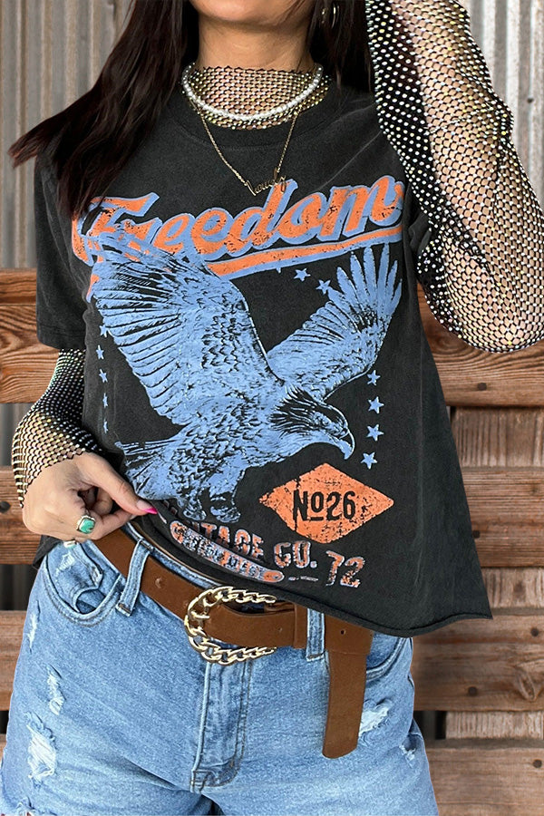 Western Eagle Graphic T-Shirt