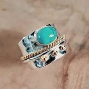 🔥Last Day Promotion 70% OFF-Turquoise Wide Band Ring