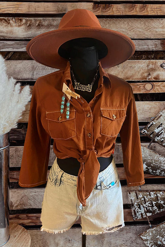 Vintage Western Button Down Shirt