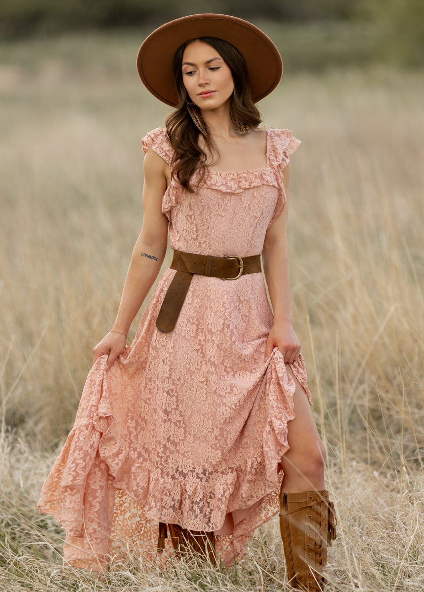 Bette Dress in Dusty Pink