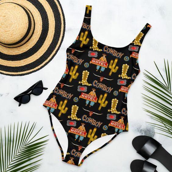 Western Summer Casual Print Bikini Set