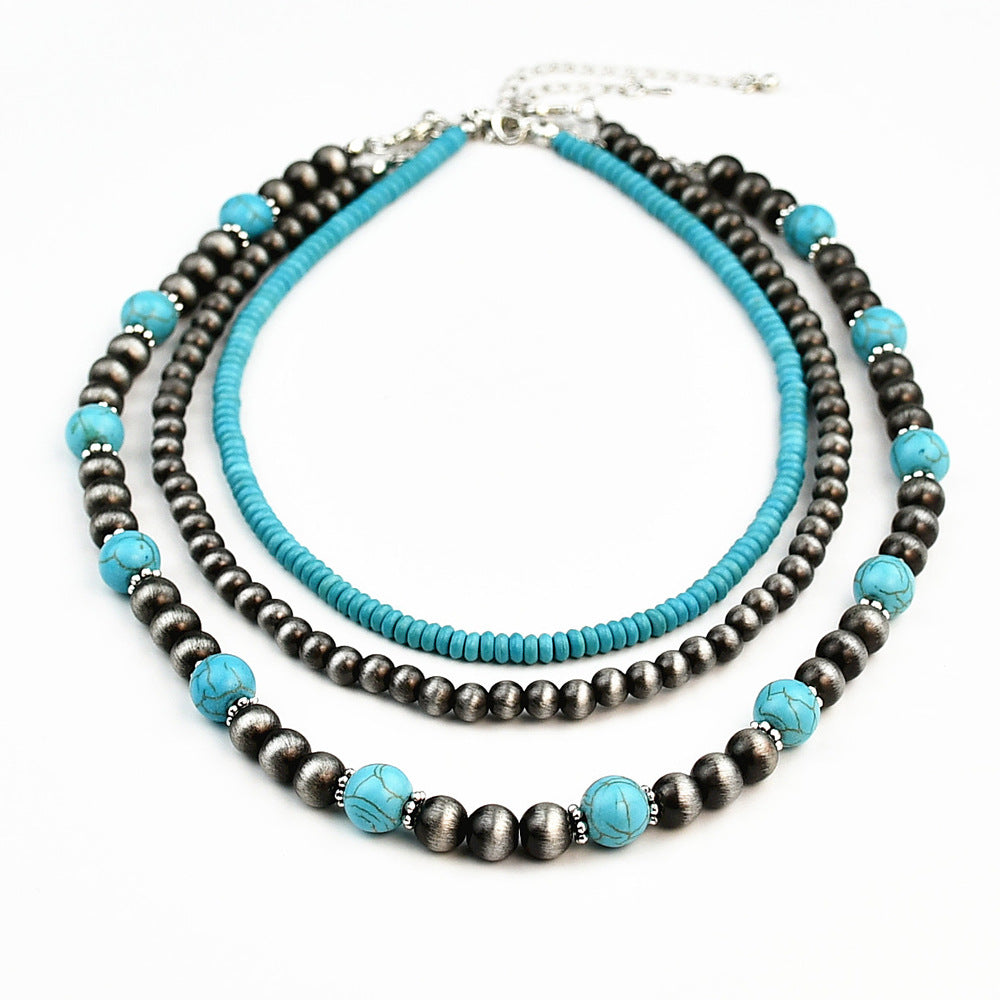 Vintage Turquoise Layered Necklace