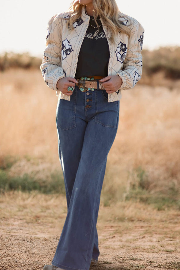 Vintage Western Aztec Print Jacket