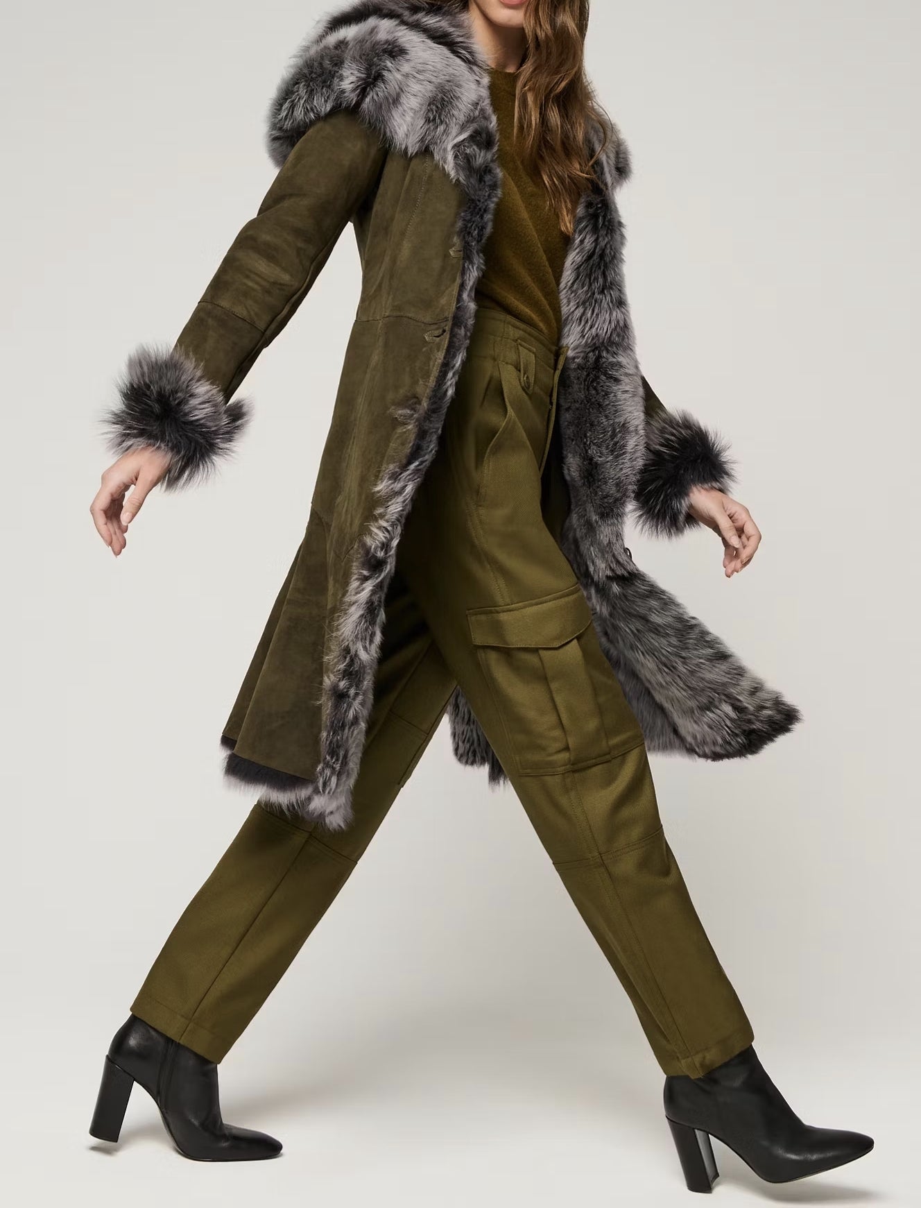 Autumn Winter Thick Fur Long Coat Jacket