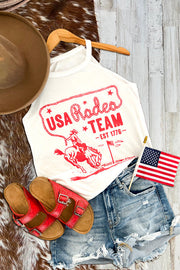 Casual Usa Rodeo Team Tank