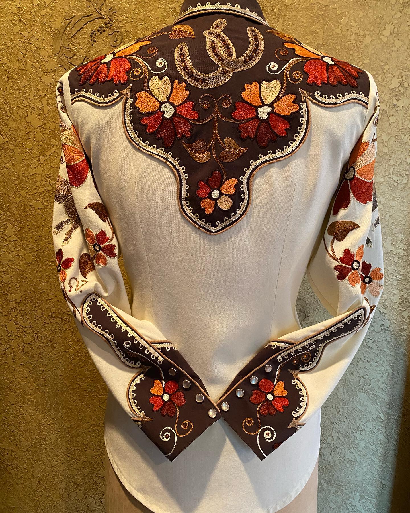 Autumn Vintage Embroidered Printed Shirt