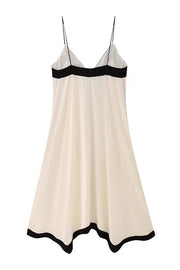 Two-Color Block Slip Dress